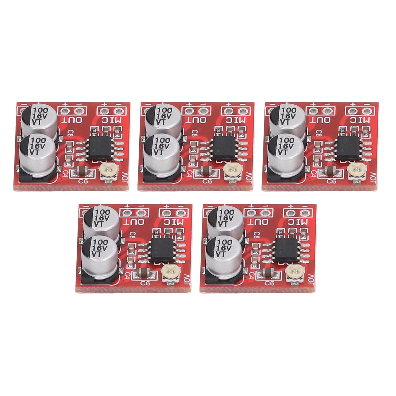 Microphone Amplifier Board, 5pcs Electret Microphone Amplifier Module