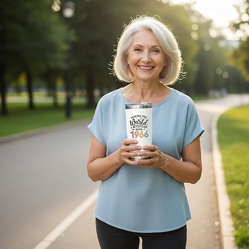 Miniatura 7 de Divertidos regalos de cumpleaños 60 para mujeres, ideas de decoración de cumpleaños 60 en 1966, ideas para ella, regalo para mujer que cumple 60