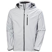Helly Hansen Men's Crew Hooded Jacket 2.0, Grey Fog