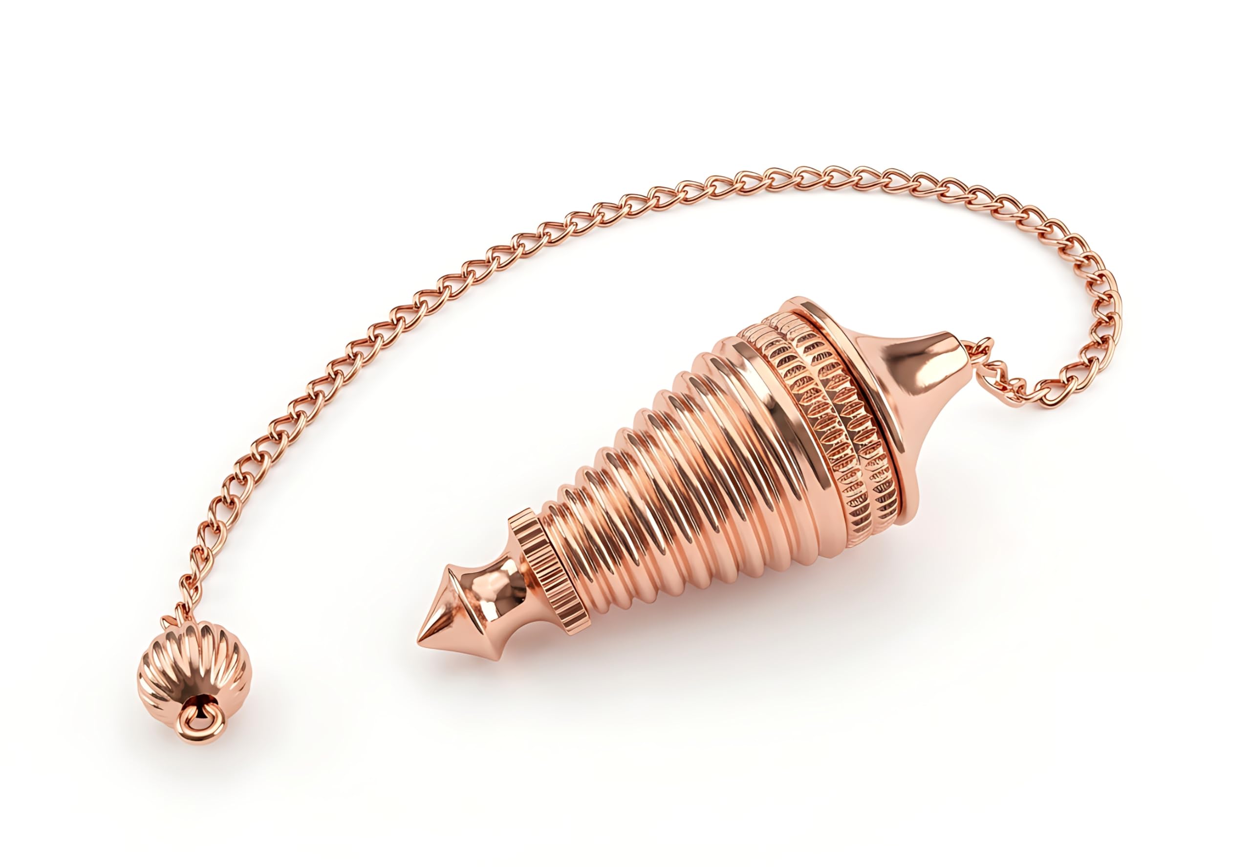 Shree Yantra Openable Copper Pendulum for Reiki Healing, Dowsing &amp; Chakra Balancing – Designer Divination &amp; Meditation Tool for Energy Cleansing