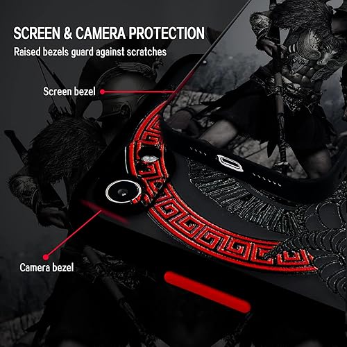 Vista 8 de Cool Gladiator - Funda para teléfono con relieve 3D, compatible con iPhone 12 Pro, funda transparente esmerilada a la moda Gladiador