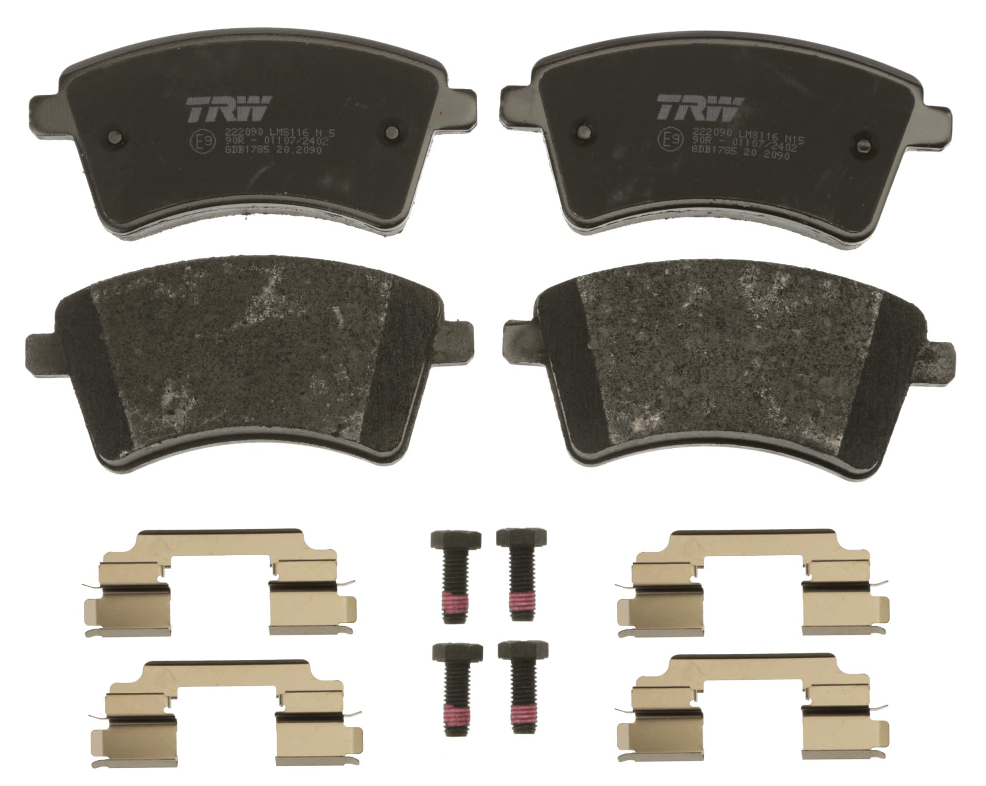 TRW GDB1785 Kit De Plaquettes De Frein Frein à Disque COTEC pour Renault Kangoo RAPID (FW0/1_) 2008 - Essieu Avant et autres véh
