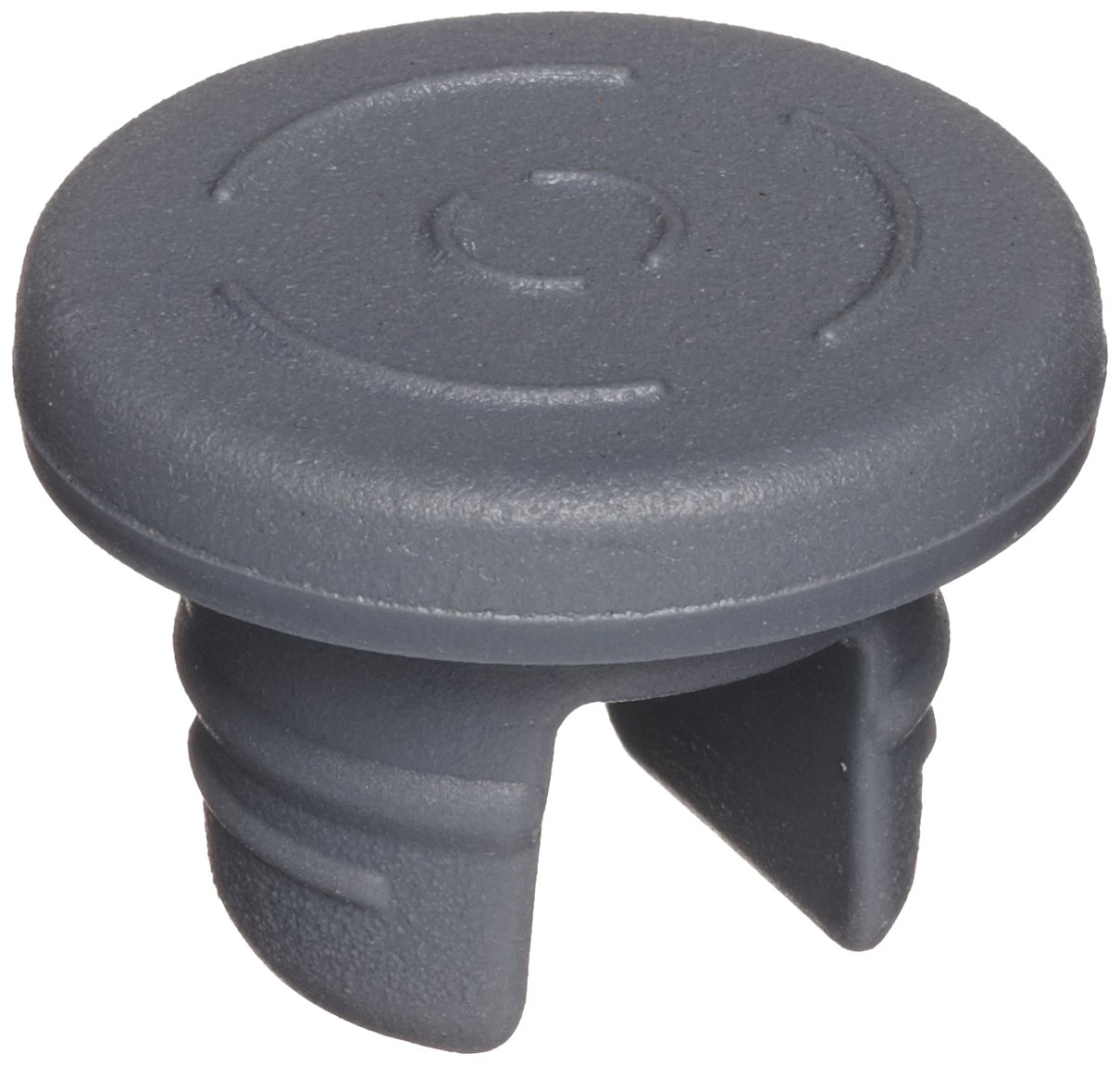 Wheaton W224100-193 Rubber 20mm Stopper with 2-Leg Lyophilization, Gray Chlorobutyl/46 (Case of 1000