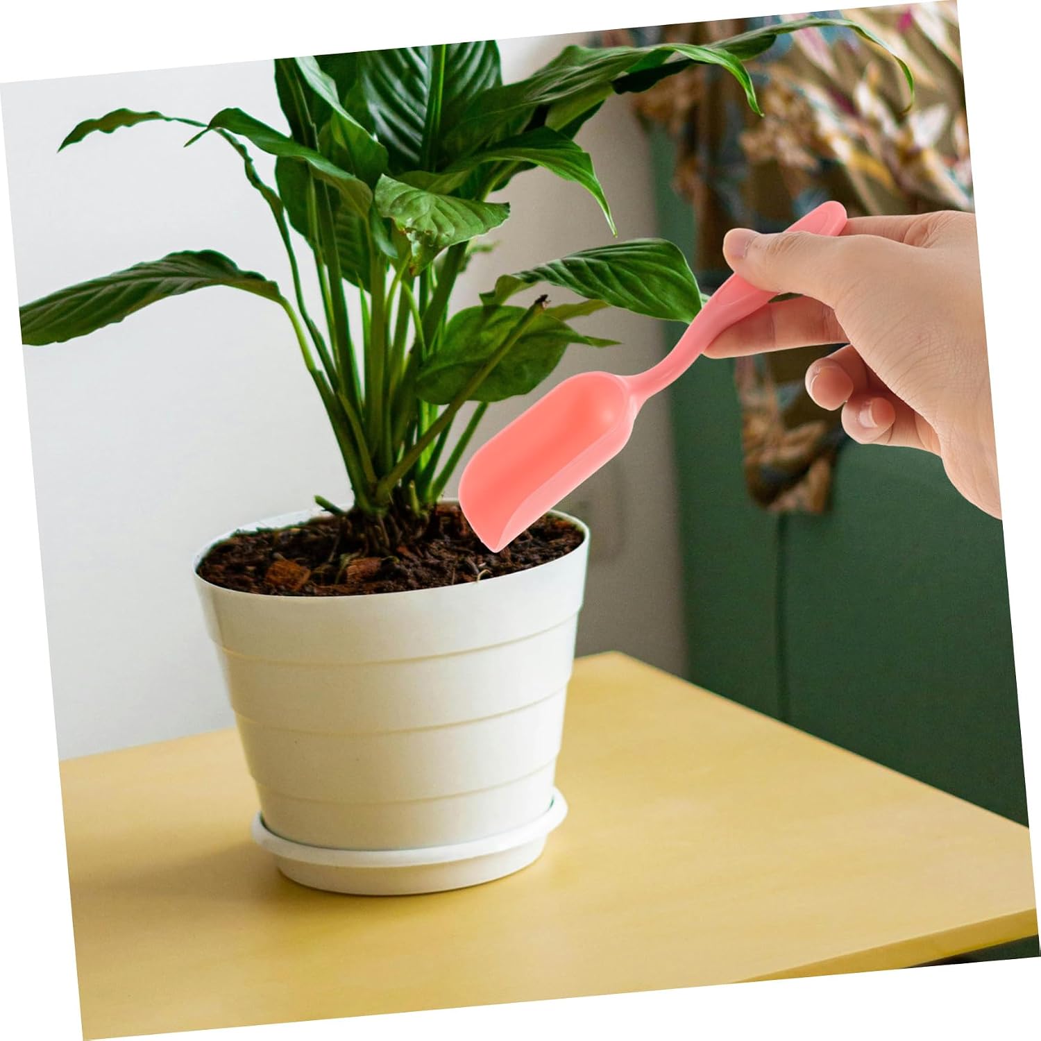 20Pcs Portable Gardening Tool Lightweight Plastic Scoop Spatula for Planting and Digging for Succulent and Garden Plants Random Color