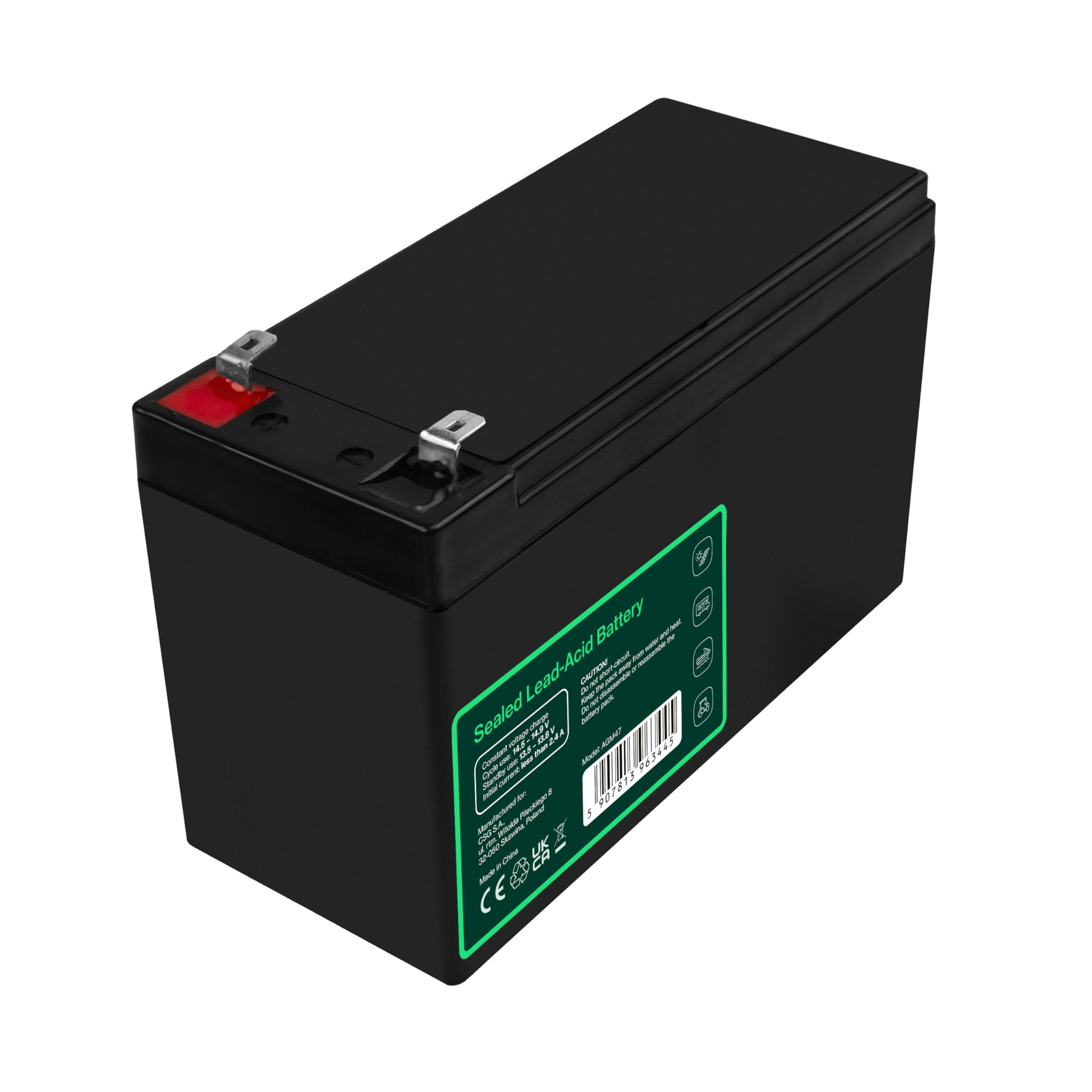 Rasentraktor Batterie 12v SIGA 12V 28Ah AGM Batterie - Zyklenfest Für Solar & Notstrom USV Notstrom Akku