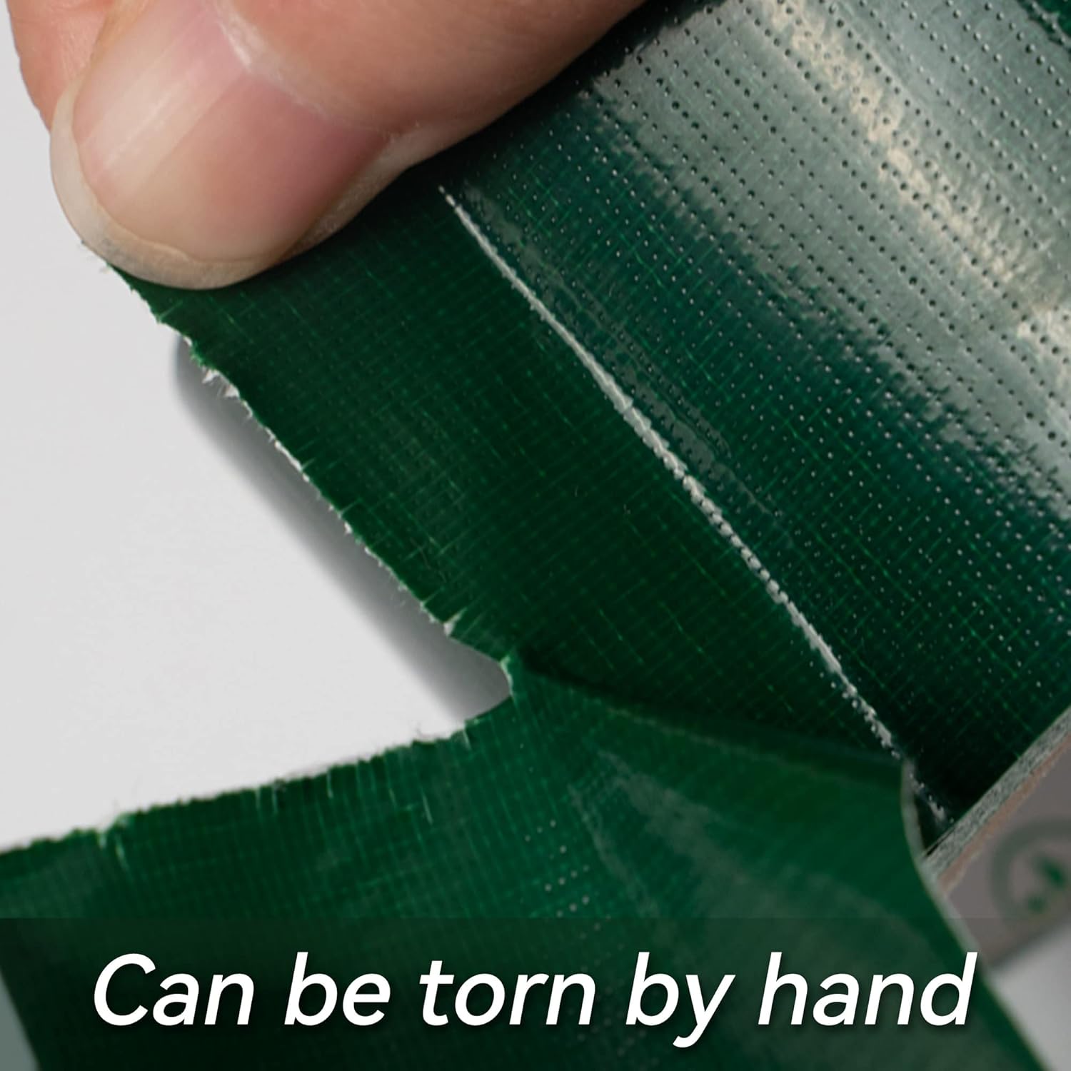 Dark Green Duct Tape- 2 inches x 10 Yards, Waterproof & All-Weather, No Residue, UV Resistant, Heavy Duty for Car, Home & Outdoor Repairs, 1 Roll