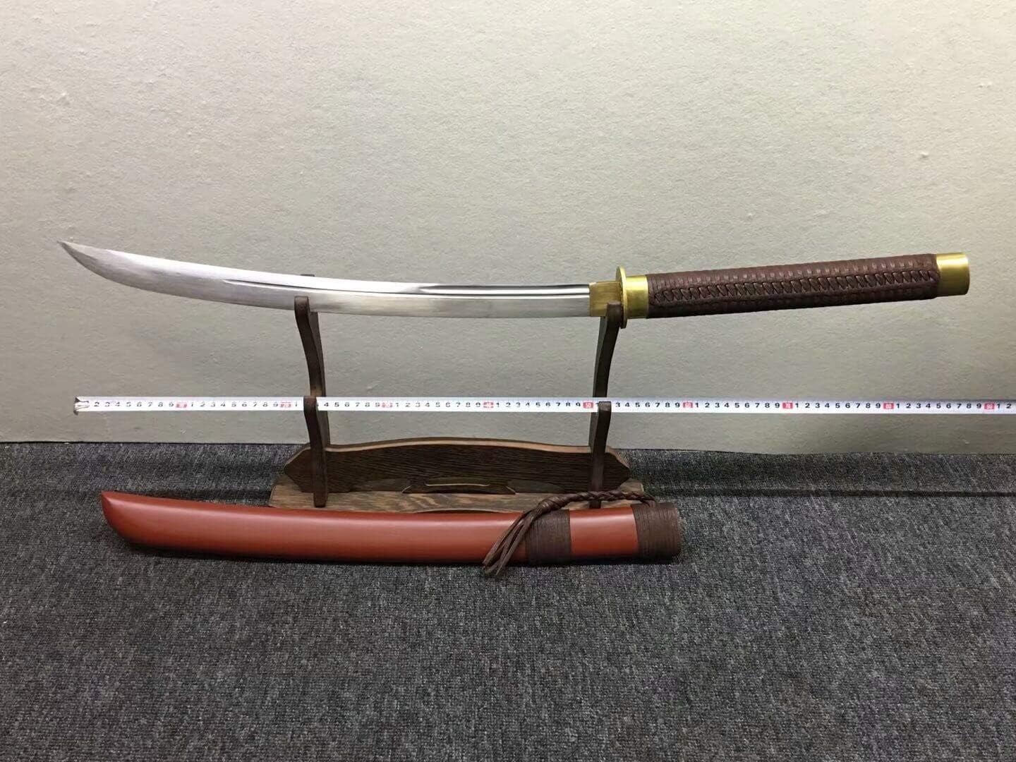 Broadsword,Horse Chopping Sword,High Carbon Steel Blade,Redwood Scabbard