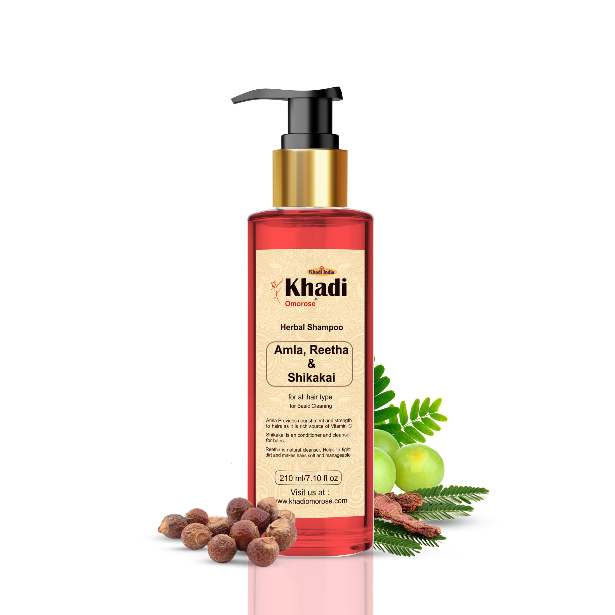 Herbal Amla and Reetha & Shikakai Shampoo,210ml