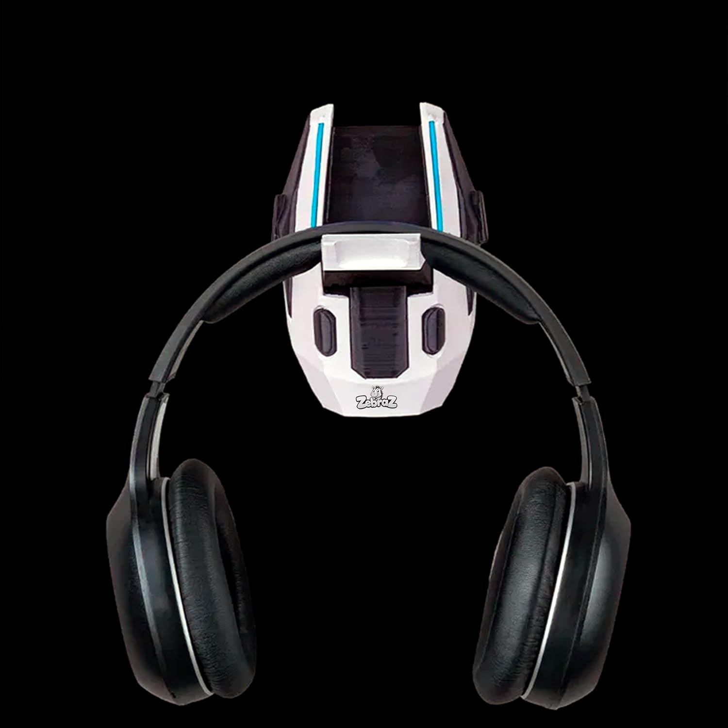 – Gaming Headset Stand (With Frame) – Gaming Desktop Stand for Over-Ear Headsets, Wall Mount, and Futuristic Display – Gaming Accessory – 01Pack image 3