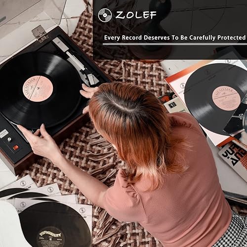 Miniatura 3 de Fundas interiores de disco de vinilo, paquete de 100 unidades para 12 pulgadas Lp, 3 capas antiestáticas suaves funda interior con papel de archivo