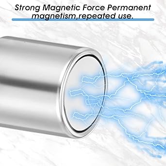 2PCS Magnet Keychain, Strong Magnet Key Holder Test Magnets Metal Verifier for Brass Silver Gold Rare Earth Ferrous Metals Precious Metal Test