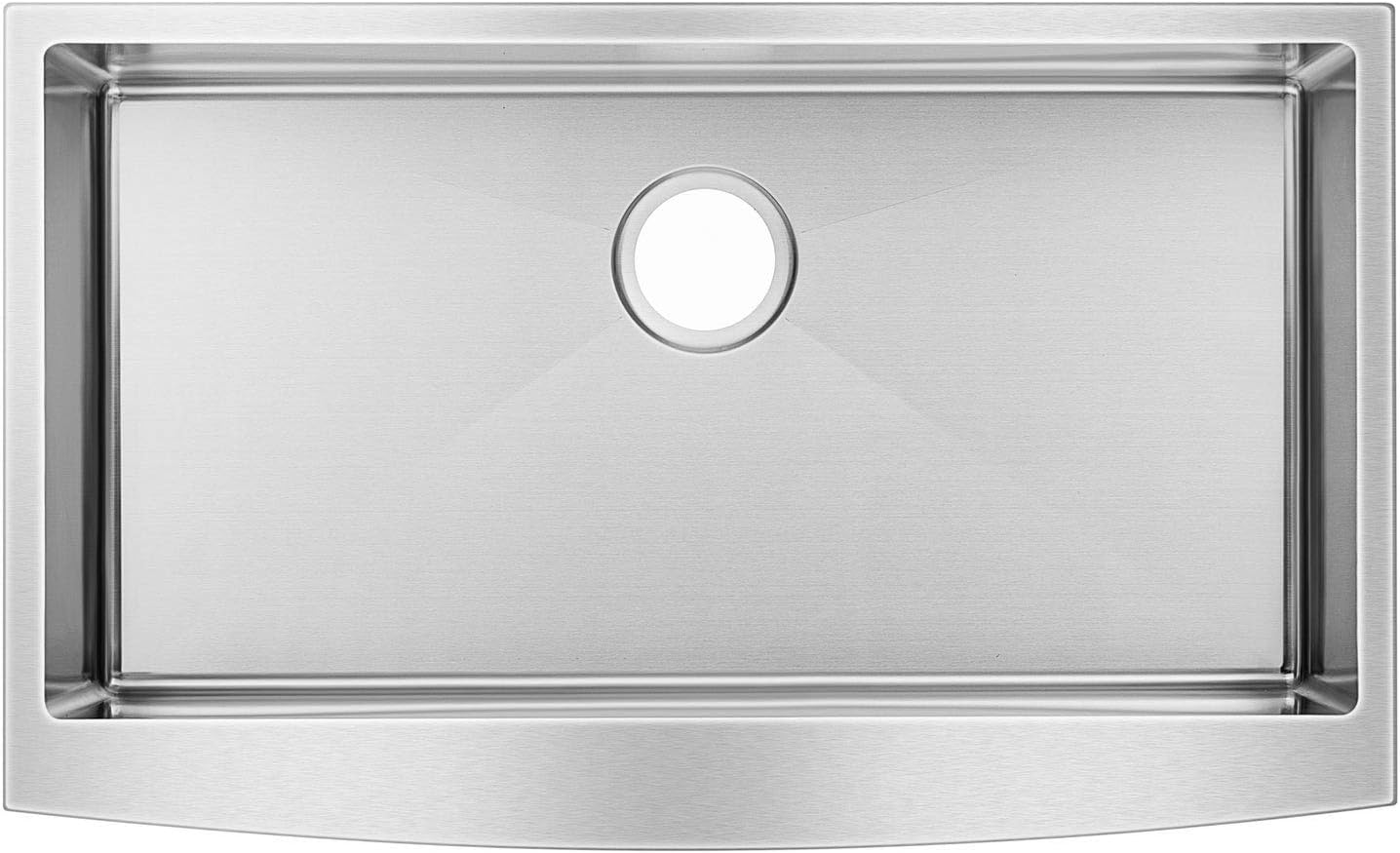 Empava 36 in. W x 22 in. L Farmhouse Apron Front Single Bowl Undermount Kitchen Sink in Stainless Steel, SAS3622