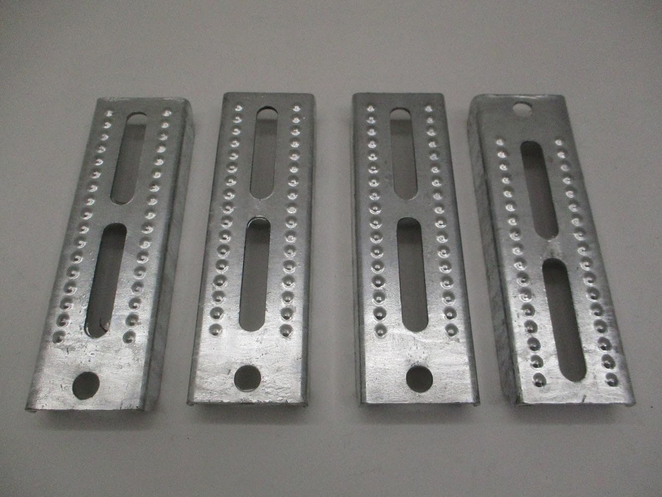 CTW Boat Pontoon Trailer 8" Galvanized Steel Bolster Bunk Board Brackets, 4 Pack, Heavy-Duty