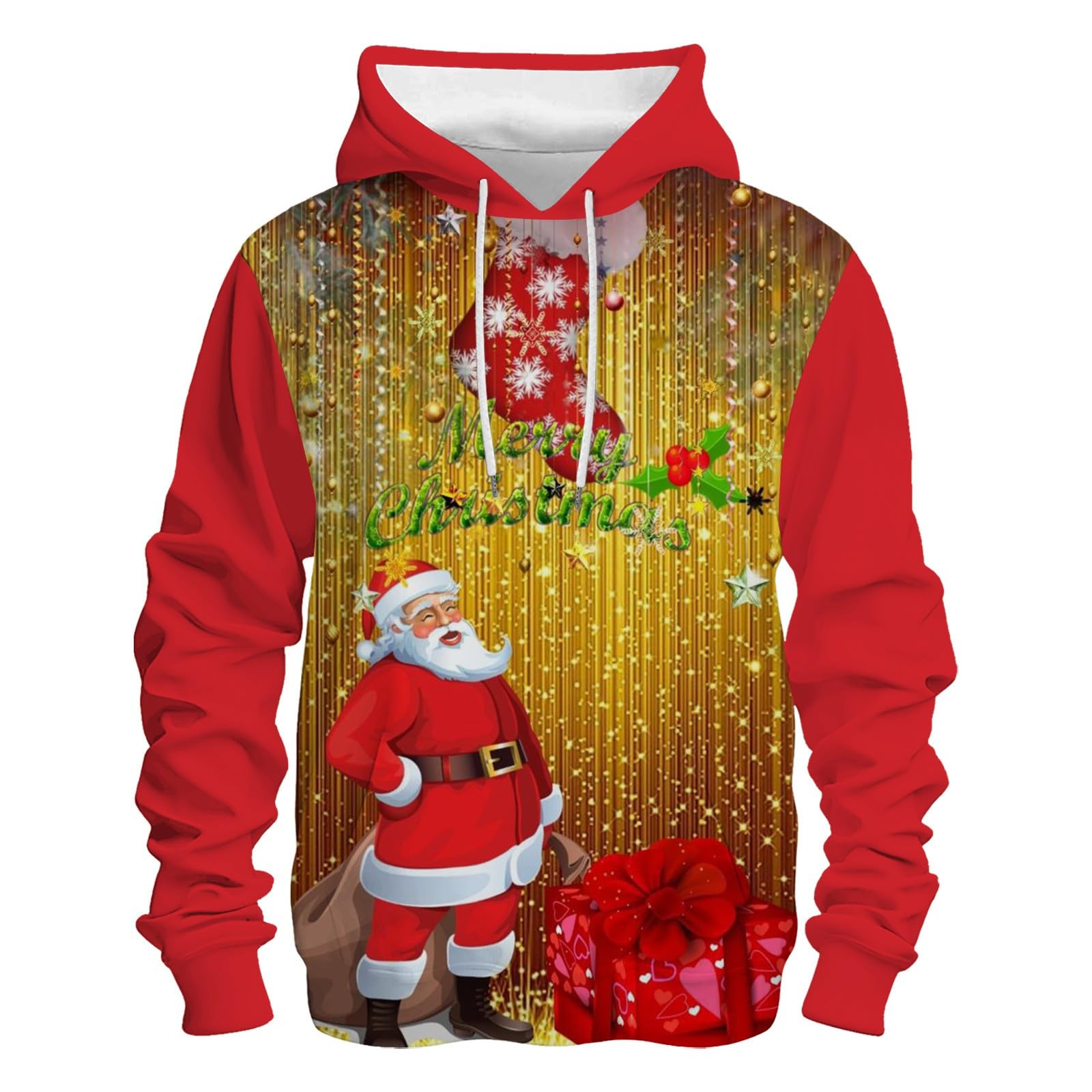 Weihnachtsshirt Damen Hoodie Weihnachtspullover Gro Produktbild-Vorschau 12