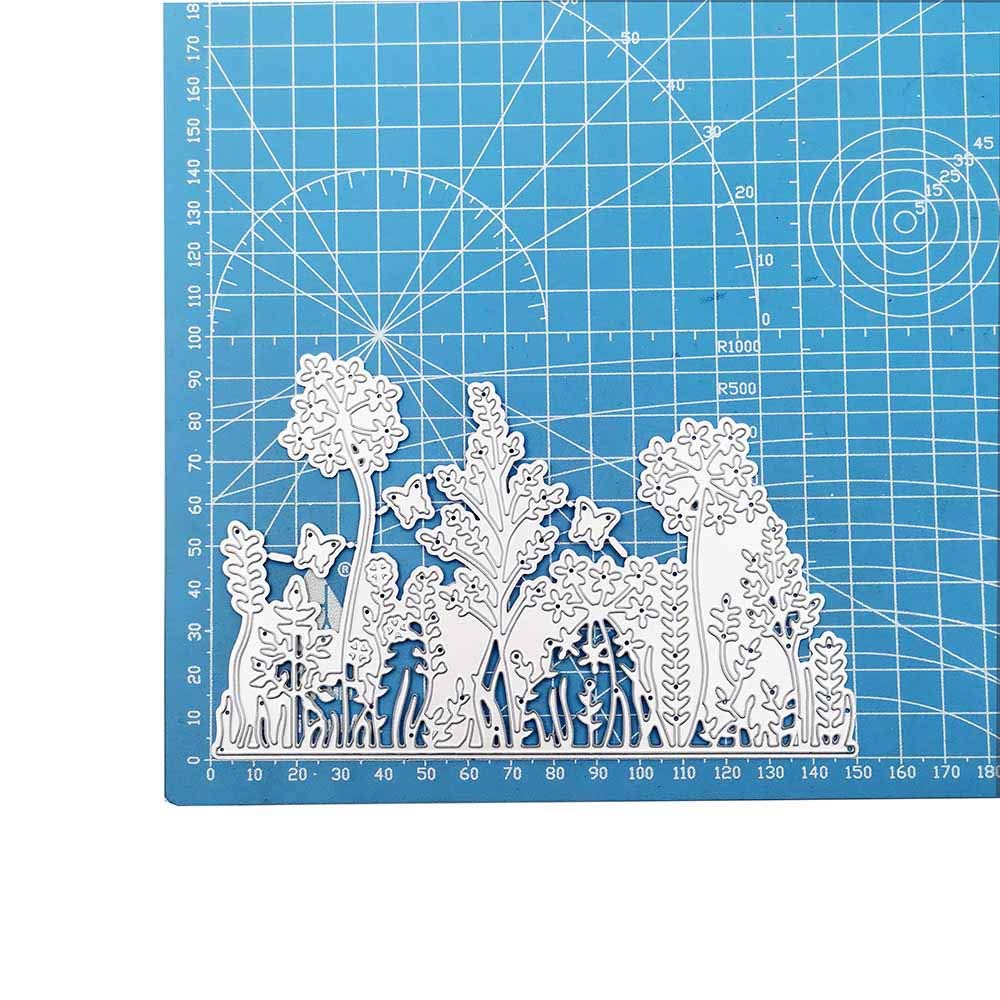 Fustella Metallo Albero Di Fiori 15x9,6 Cm – Stencil Per Scrapbooking, Biglietti, Goffratura, Fai Da Te