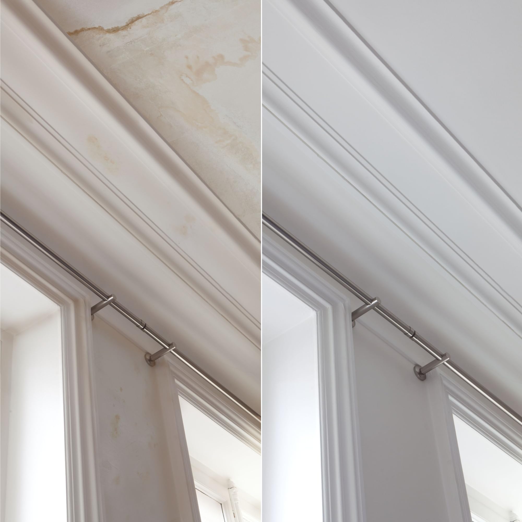 V33 Pintura Damp Seal 2 en 1 para paredes y techos, cáscara de huevo blanca