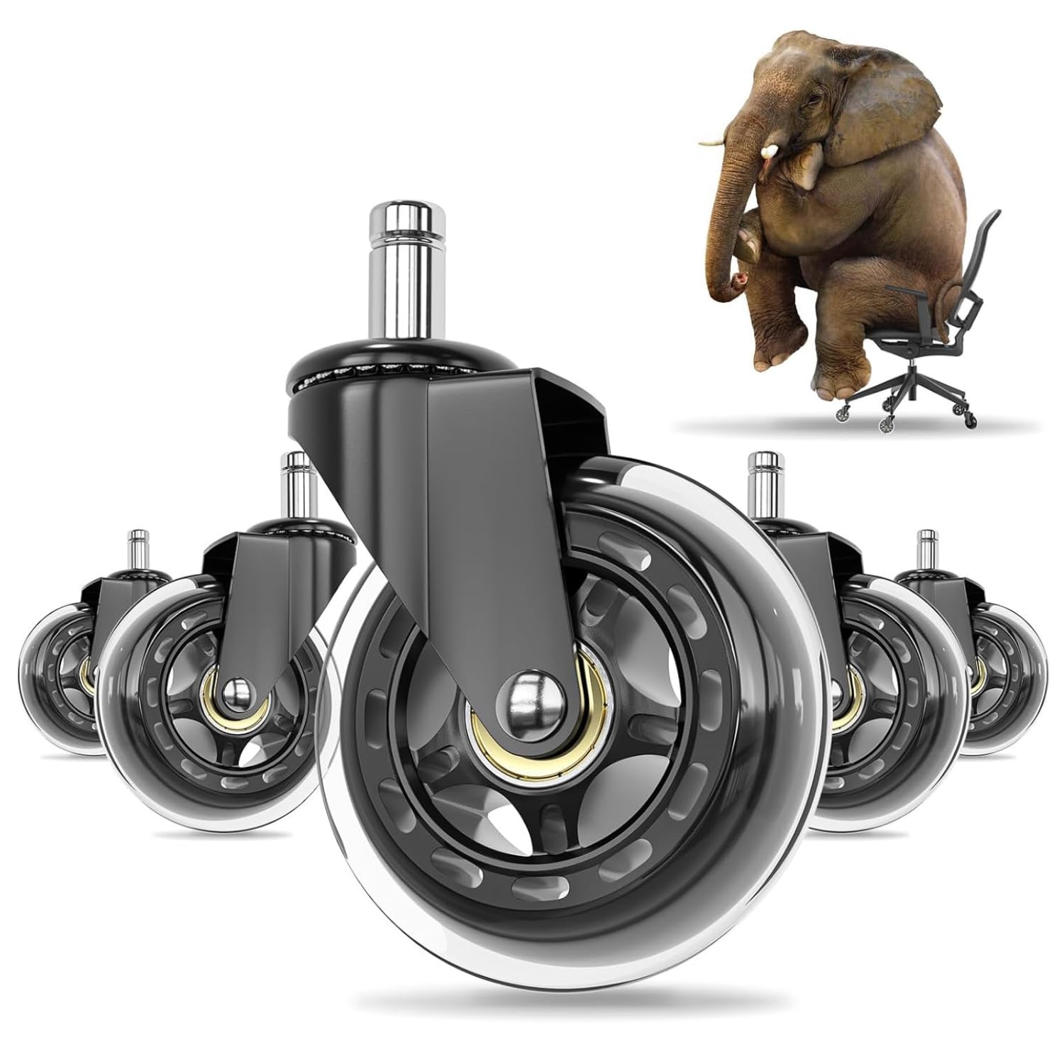 Universal 3-Inch Office Chair Wheel...