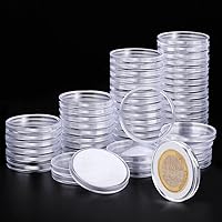 Vista 1 de Utron 60P Cápsulas de Plástico Transparente para Monedas de 40mm, Portamonedas de Dólar, Almacenamiento de Monedas de Plata para Coleccionistas