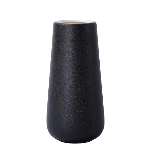 D'vine Dev Florero de cerámica de 8 pulgadas, diseño minimalista para decoración del hogar, chimenea, dormitorio, cocina, sala de estar, centros de