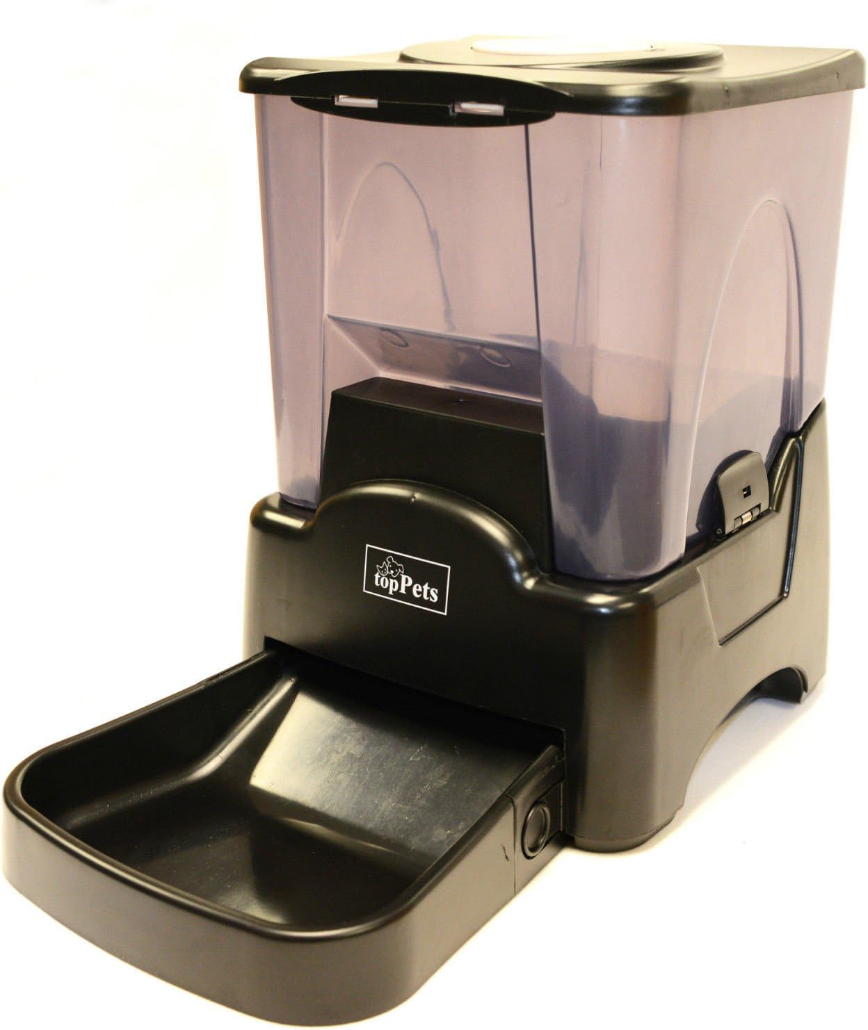 topPets Automatic Large Dog and Cat Feeder with Dry Portion Controls
