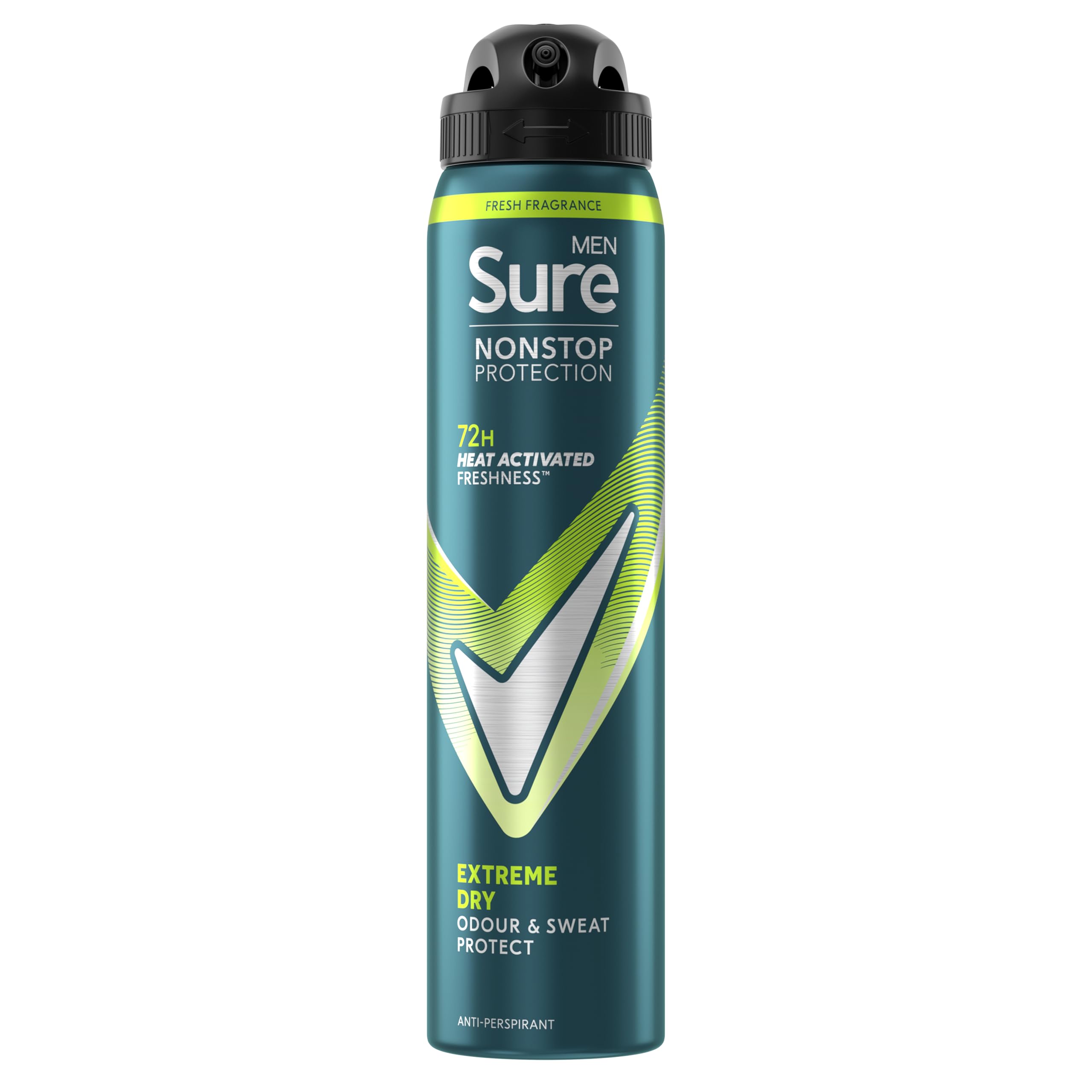 Sure Men Antiperspirant Deodorant Extreme Dry 72H NonStop Protection 250ml, 36Pk