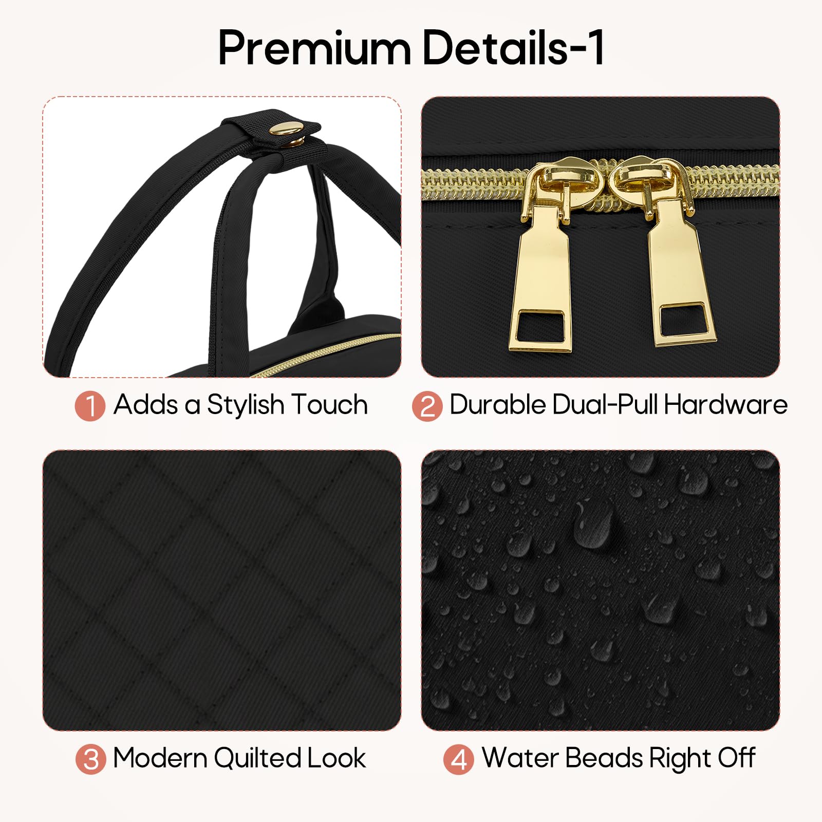 RAINSMORE Sac a Dos Ordinateur 15.6" avec Isotherme Repas, Sac a Dos Femme