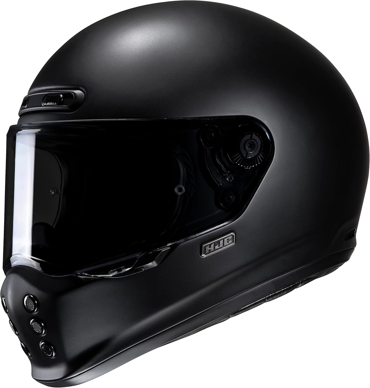HJC V10 Men’s Street Motorcycle Helmet – Semi-Flat Black / 2X-Large