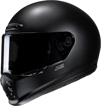 HJC V10 Men's Street Motorcycle Helmet - Semi-Flat Black / X-Large