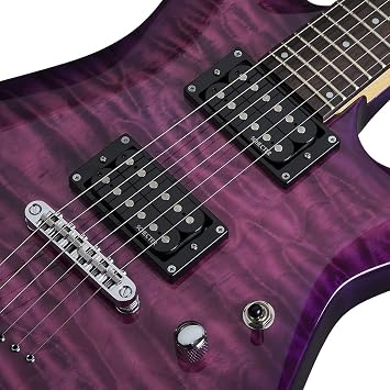 Schecter C-6 Plus Solid-Body Electric Guitar, EM