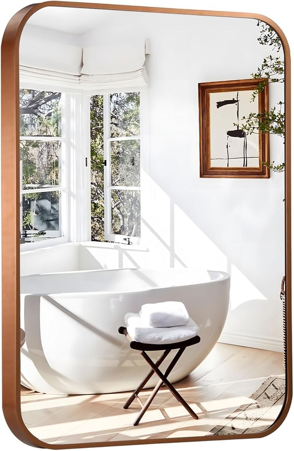 20x30 Brushed Bronze Bathroom Mirror