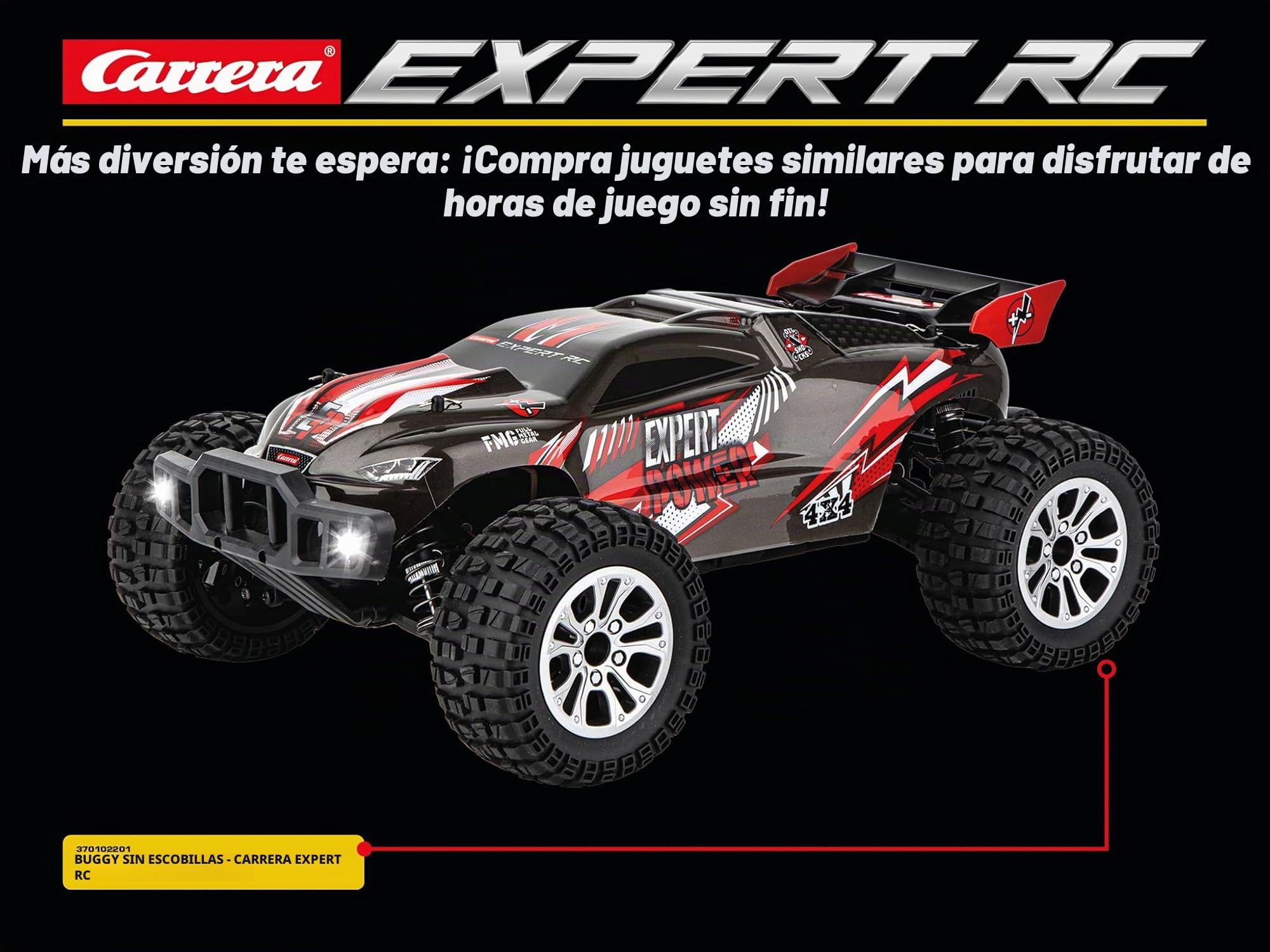 Carrera - 370102001-2,4GHz Offroad Expert RC