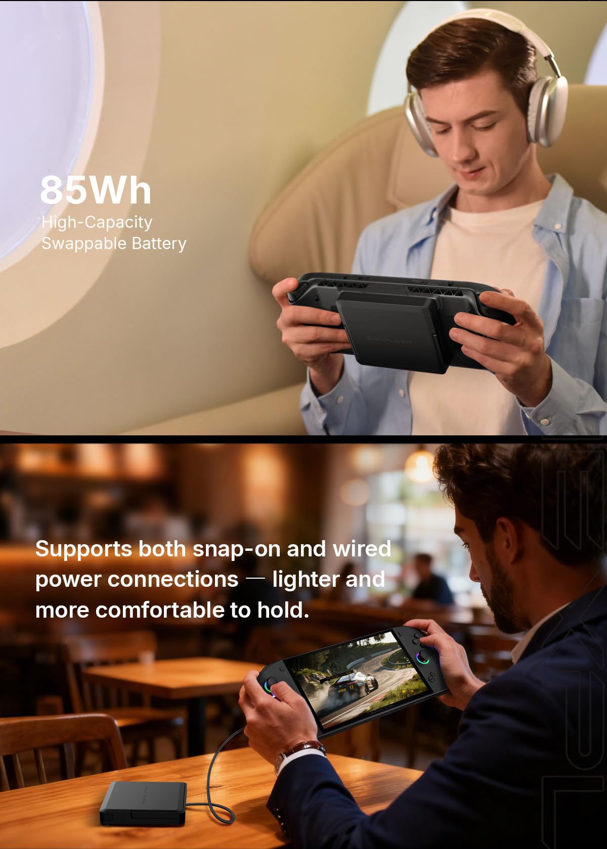 OneXFly Apex - PC portátil de mano para juegos con CPU AMD Ryzen AI Max+395, GPU Radeon 8060S, pantalla de 8 pulgadas y 120 Hz, refrigeración líquida para juegos de PC AAA, Windows 11 (48G + 1 TB)