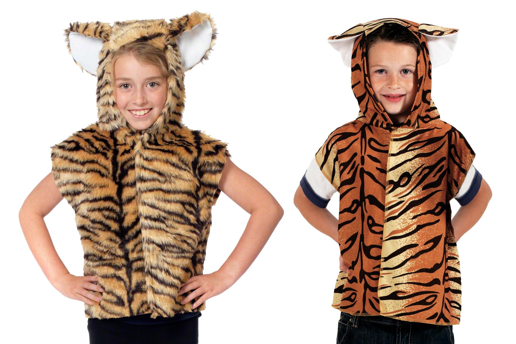 tiger costume for kids | Fur or Suede | One size 3-8 Years.