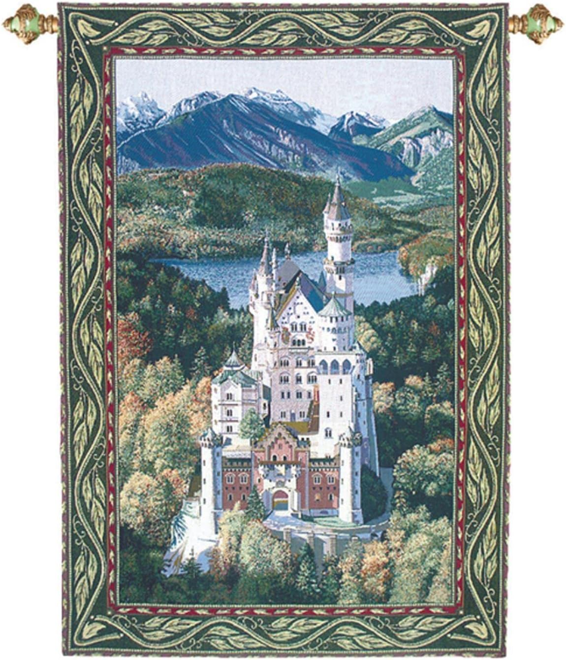 Manual Neuschwanstein Castle Grande Tapestry Wall Hanging, 56 X 80-Inch