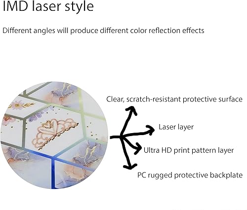 Miniatura 3 de Funda para Huawei Nova 9, compatible con Huawei Nova 9, con protector de pantalla de vidrio templado, PC + TPU 2 en 1, soporte de anillo, luz