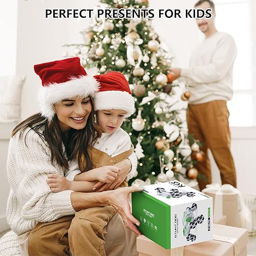 Miniatura 7 de Autos de control remoto de acrobacias 8WD, autos de control remoto de 2.4 GHz, rotación de 360  con rociador y luces LED frías, 2 baterías de 60 +