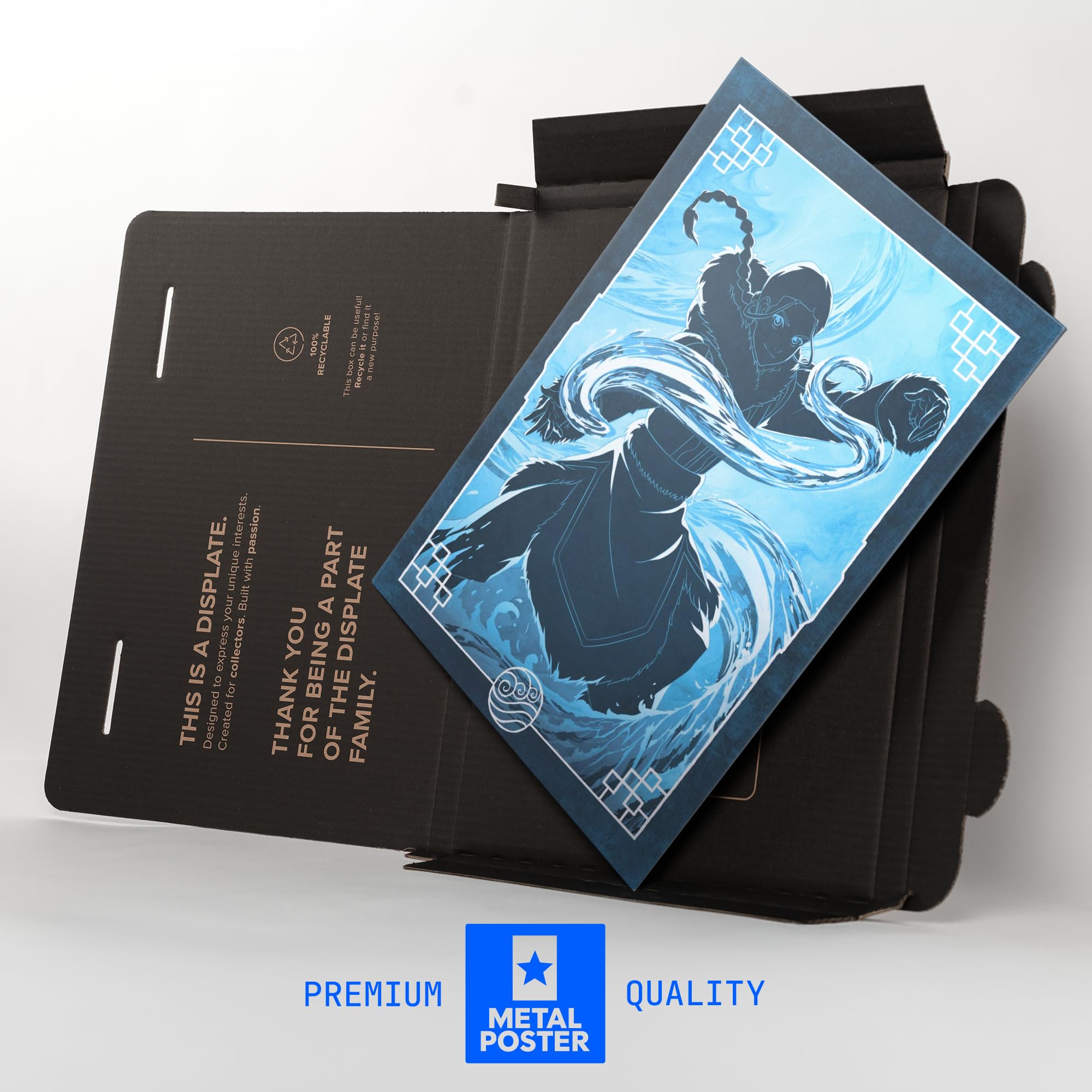 Displate Metall poster Avatar The Last Airbender Katara Water Tribe M | Bild Plakate für Schlafzimmer Dekor, Geschenke. Magnetische Befestigung Wandposter, Wanddeko. Metall Wandkunst.