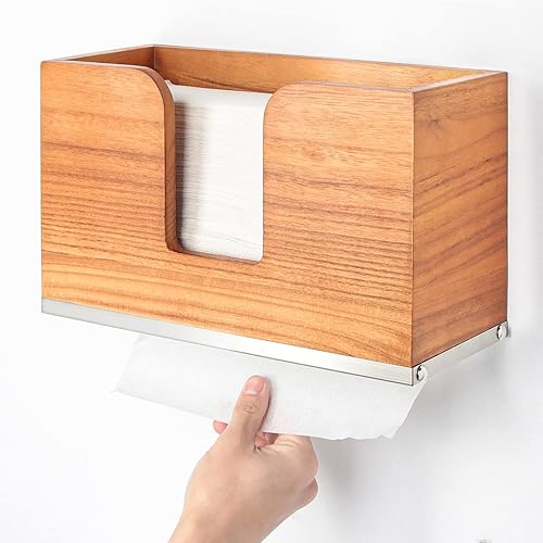 J JACKCUBE DESIGN Dispensador de toallas de papel, soporte de pared, multipliegue, servilletero, organizador de almacenamiento para encimera,