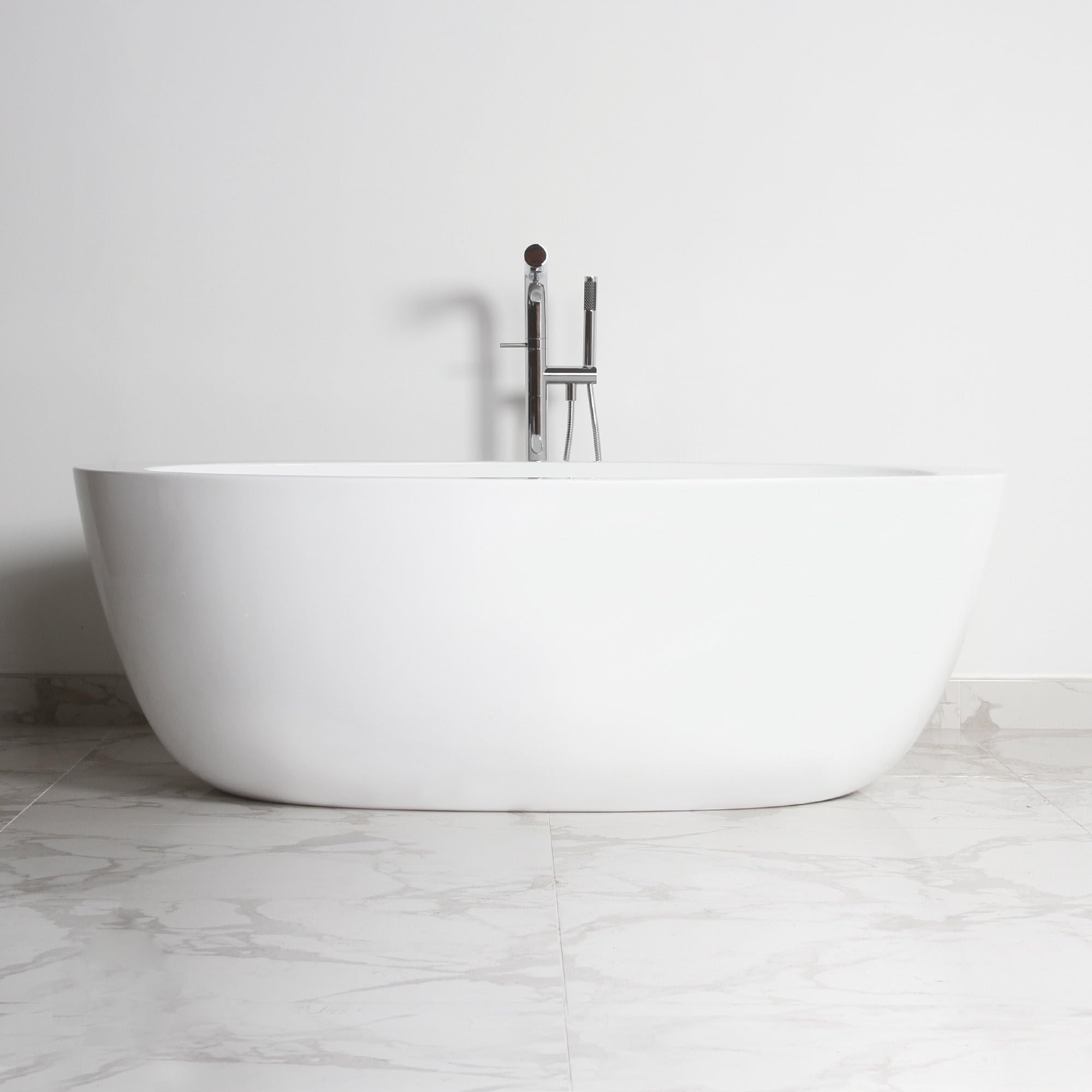 Charles Brooks Mayfair Luxury Contemporary Freestanding Solid Acrylic Oval Bath 1700