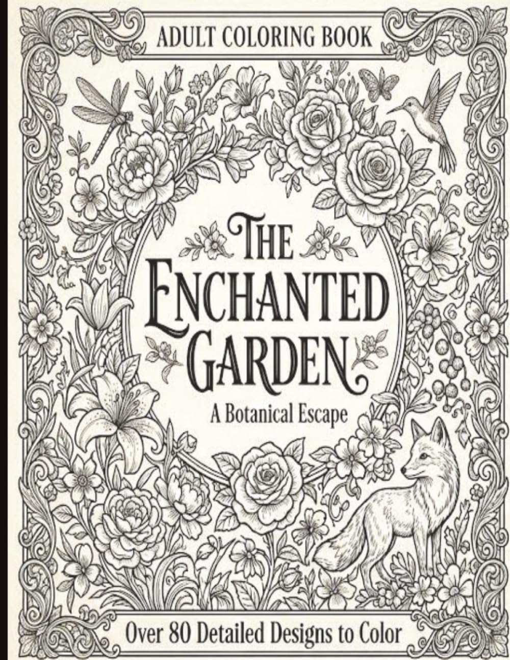 Adult Coloring Book / 8.5 x 11 / 100 Pages / Paperback / Mandala / Zentangle / Relaxation