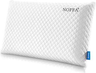 – NOFFA Bouncy Orthopedic Neck Support Pillow for Sleeping, Special Foam Deep Sleep Pillow, Bed Pillow for Side, Back, Stomach Sleepers, Removable and Washable Cover (Queen Size (70 * 38 cm))