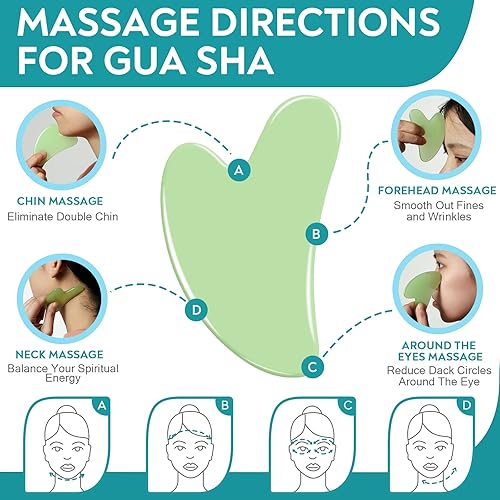 Miniatura 7 de AURUZA Juego de rodillos de hielo y Gua Sha, rodillo de hielo para aliviar la hinchazón facial y los ojos, rodillos faciales de belleza, molde para