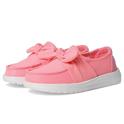 Hey Dude Kids Wendy Bow Stardust (Little Kid/Big Kid) Girls Shoes Pink