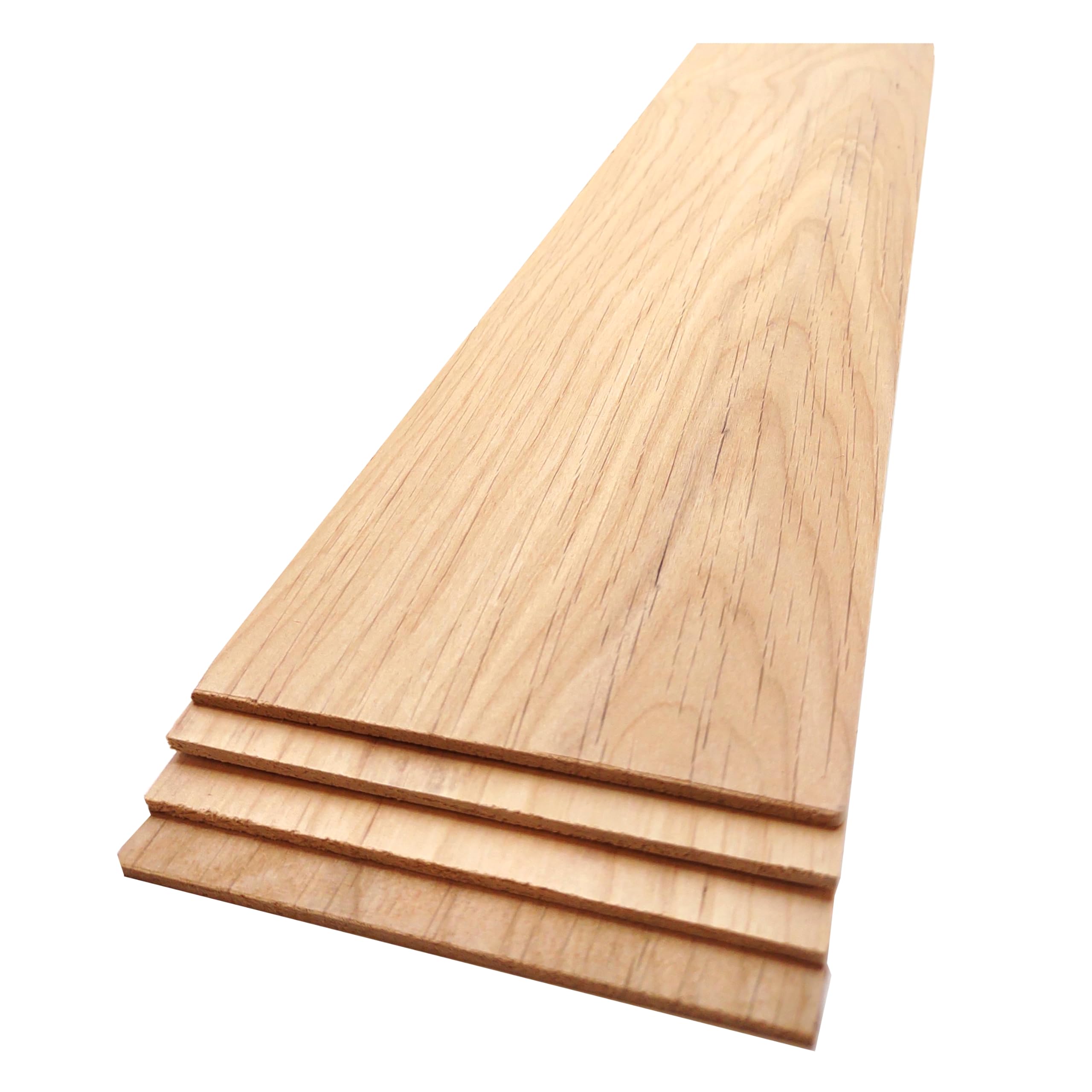 Amazon.com: The Hardwood Edge Alder 硬木木板- 4 件組榿木,適用於未