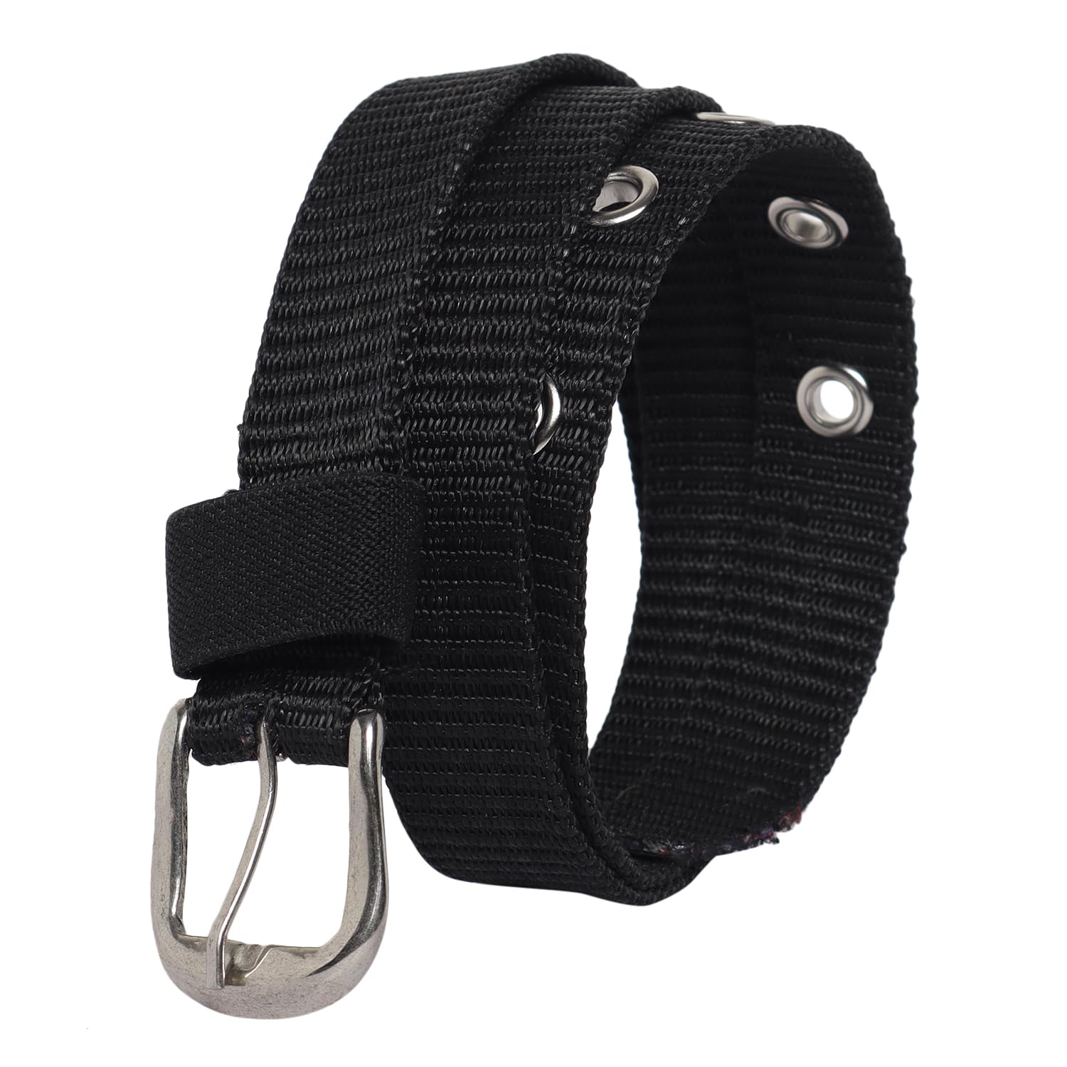 Zacharias Girl's Nylon Belt for kids knb-01 (4-10 Years) (Black_Pack of 1) - Image 3 thumbnail