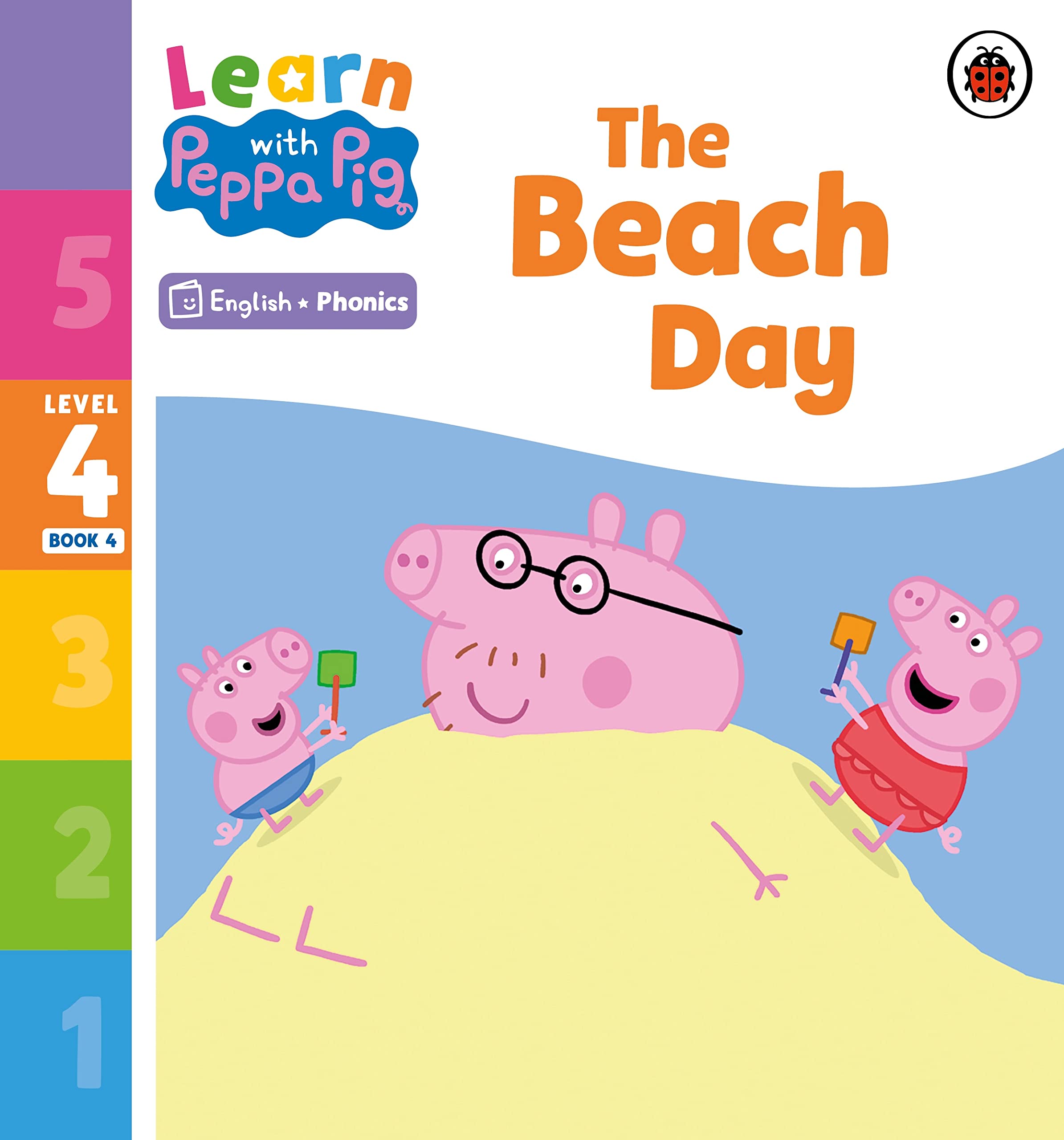 Learn with Peppa Phonics Level 4 Book 4  The Beach Day (Phon... - 9780241576458