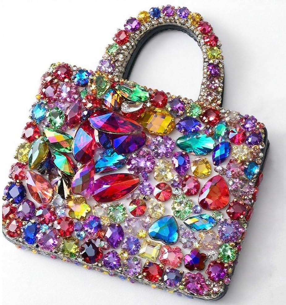 600PCS Mixed 12 Colors AB Colorful Gems Rhinestones Jewels for Crafts, Flatback Crystal Bedazzling Gemstones Rhinestone for Crafting Halloween Cosplay Party Embellishments Decorations - Image 4