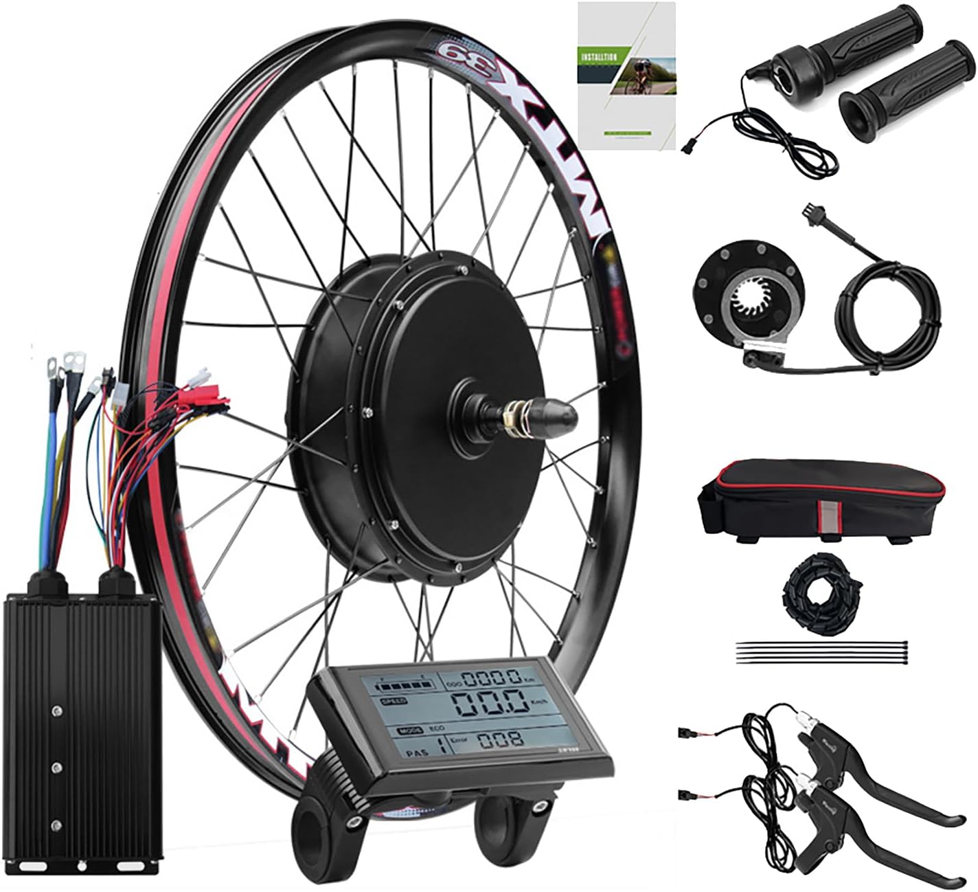 72V 5000W Electric Bike Conversion Kit 150Mm Dropout Rear Wheel 24-29 Inch MTX39 5KW Mountain Bike Kit W/80A 3-Mode Controller,PAS,Twist Throttle,Display,Speed 100Km/H 72V 5000W Electric Bike Conversion Kit 150Mm Dropout Rear Wheel 24-29 Inch MTX39 5KW Mountain Bike Kit W/80A 3-Mode Controller,PAS,Twist Throttle,Display,Speed 100Km/H