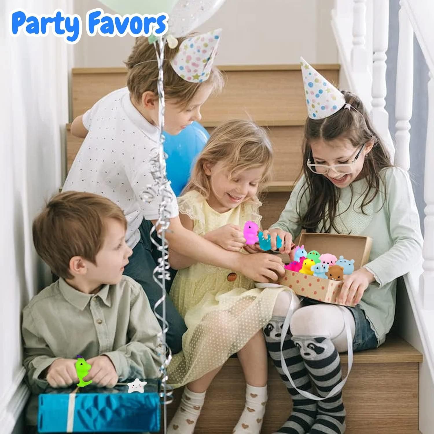 130Pcs Mochi Squishy Toys, Kawaii Squishies, Mini Fidget Toys Bulk for Kids, Party Favors Class Prizes Valentines Day Easter Egg Fillers,Christmas Goodies Bag Stuffers for Boys Girls (130) - Image 7