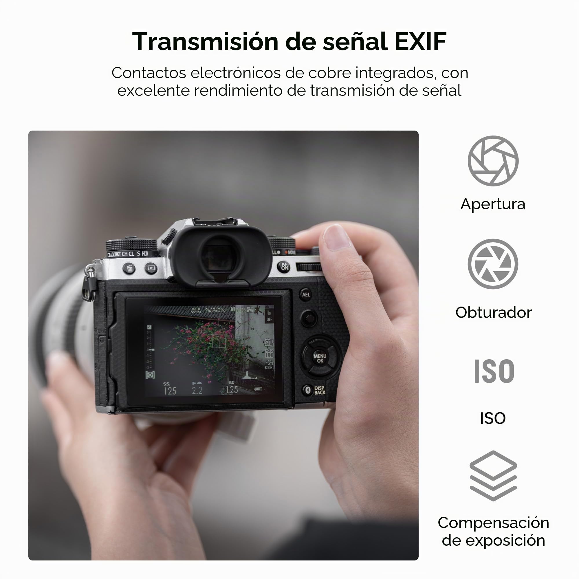 VILTROX EF-FX2 Pro Adaptador de Objetivo de Enfoque Automático 0.71x, Reductor Focal Aumentador de Velocidad Compatible con Canon EF Mount Objetivo a cámara Fuji X-Mount X-T3 X-T2 X-T20 X-T10